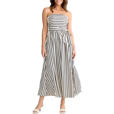 Brave + True Brave+true Avalon Strapless Maxi Dress In Blue