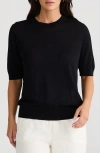 Brave + True Brave+true Balance T-crewneck Sweater In Black