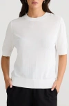 Brave + True Brave+true Balance T-crewneck Sweater In White