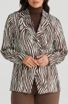 Brave + True Brave+true Blake Abstract Stripe Jacket In Zigby