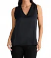 Brave + True Celine Top In Black In Black