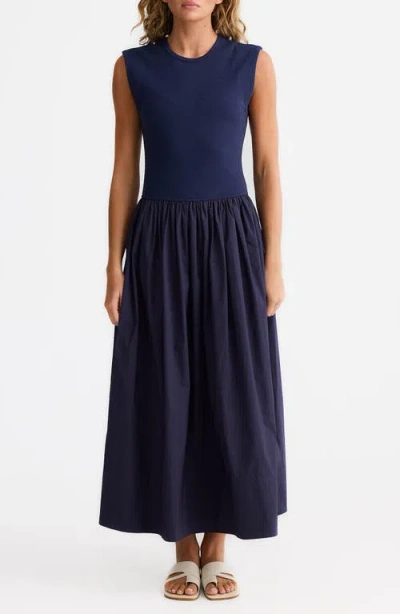Brave + True Brave+true Daphne Sleeveless Mixed Media Dress