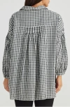 Brave + True Brave+true Duchess Check Print Woven Cotton Shirt In Black