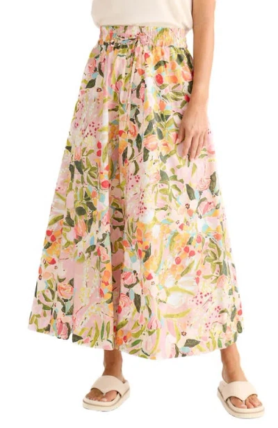 Brave + True Brave+true Eliza Floral Print Maxi Skirt In Multi