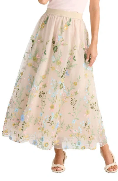 Brave + True Brave+true Enchanted Maxi Skirt In Neutral