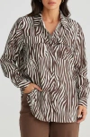 Brave + True Brave+true Enya Zebra Button-up Shirt