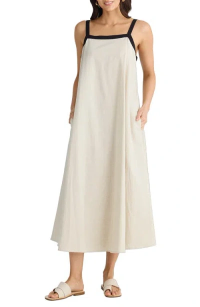 Brave + True Brave+true Erica Linen Blend Sleeveless Dress In White