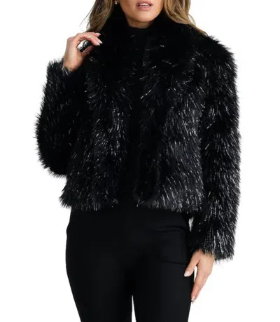 Brave + True Glamour Jacket In Black/silver