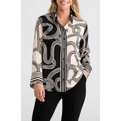 Brave + True Brave+true Lucy Print Button-up Shirt In Multi