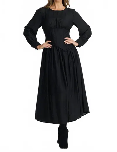 Brave + True Martina Midi Dress In Black