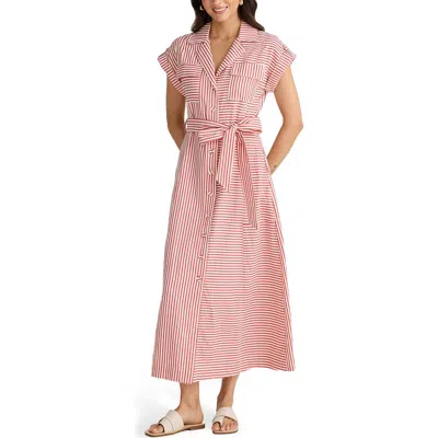 Brave + True Brave+true Portia Directional Stripe Maxi Shirtdress