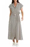 Brave + True Brave+true Portia Directional Stripe Maxi Shirtdress In Multi