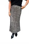 Brave + True Ritz Sequin Skirt In Silver Sequin In Multi