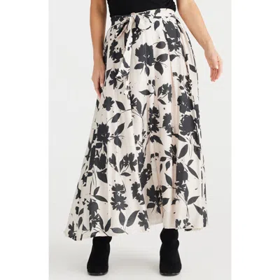 Brave + True Brave+true Rossi Floral Maxi Skirt In Shadow Bloom