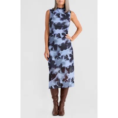 Brave + True Brave+true Salem Mock Neck Midi Dress In Multi