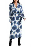 Brave + True Sampson Long Sleeve Shirt Maxi Dress In Flower Bomb In Multi