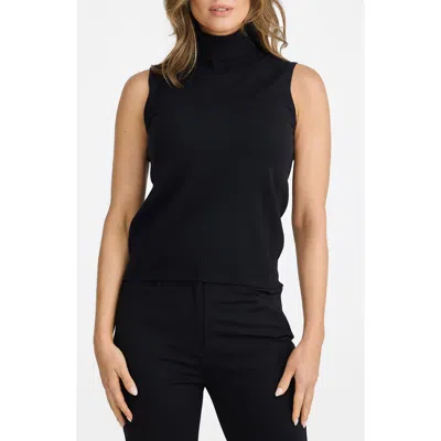 Brave + True Brave+true Skye Sleeveless Turtleneck Sweater In Black