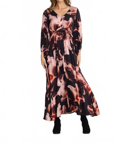 Brave + True Sunshine Dress In Night Orchid In Multi