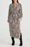 Brave + True Brave+true Turning Point Long Sleeve Dress