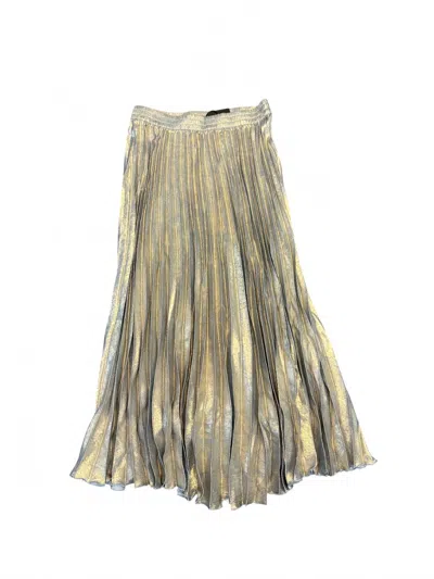 Brave + True Women's Alias Pleated Skirt In Champagne