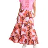 Brave + True Brave+true Wonderland Floral Maxi Skirt In Pink