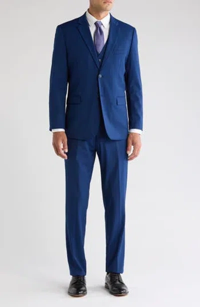 Braveman Classic Fit 3-piece Suit In Indigo