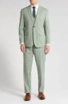 Braveman Classic Fit 3-piece Suit In Sage