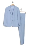 Braveman Classic Fit 3-piece Suit In Sky Blue