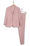 Braveman Classic Fit 3-piece Suit In Soft Pink