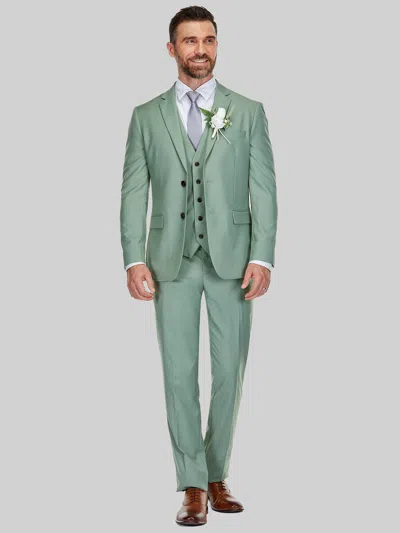 Braveman Slim Fit 3-piece Vested Suit In Multi