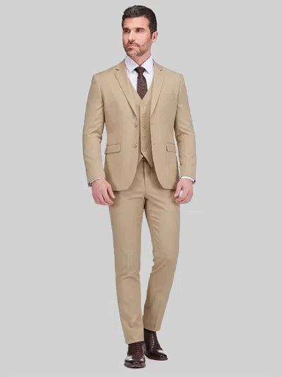 Braveman Slim Fit 3-piece Vested Suit In Multi
