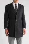 Braveman Tailored Wool Blend Jacket In Charcoal