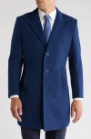 Braveman Tailored Wool Blend Jacket In Indigo