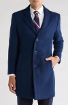 Braveman Tailored Wool Blend Jacket In Navy