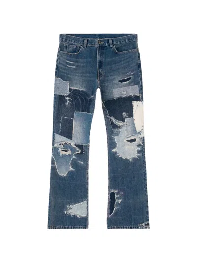 Bravest Studios Boro Patchwork-detail Jeans In Blue