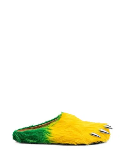 Bravest Studios Brazil Bear Claw Mules In Yellow