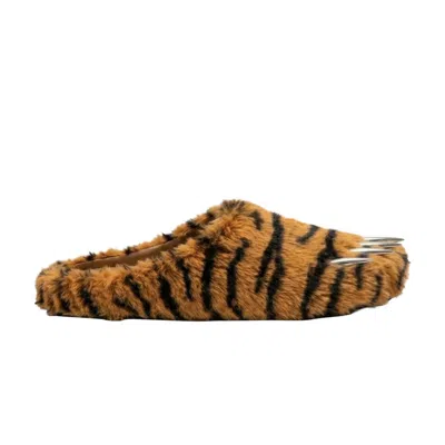 Pre-owned Bravest Studios Chief Keef X  Claw Mule 'tiger' | Orange | Men's Size 6