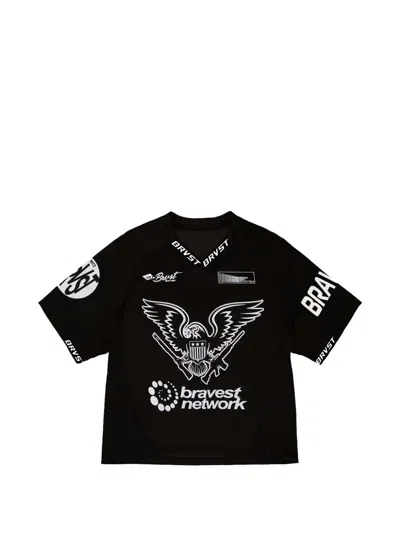 Bravest Studios Eagle Lacrosse T-shirt In Schwarz