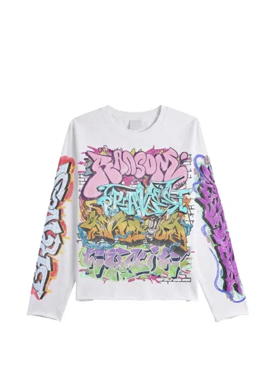 Bravest Studios Graf Long-sleeve T-shirt In White