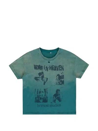 Bravest Studios Graphic-print Distressed T-shirt In Blue