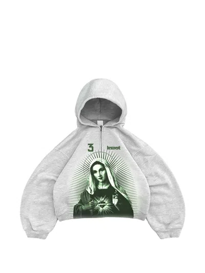Bravest Studios Graphic-print Hoodie In Grey