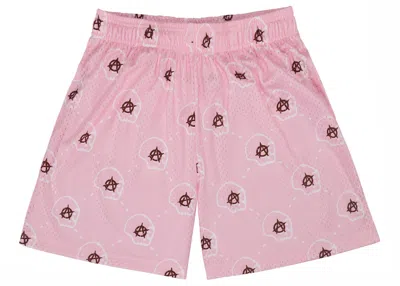 Pre-owned Bravest Studios Men's  Anarchy Shorts In Pink
