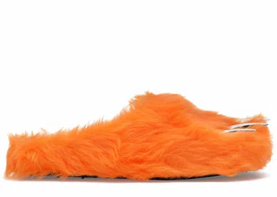 Pre-owned Bravest Studios Men's  Bear Claw Mule Chief Keef X Glo Gang Gl Sneakers In Orange
