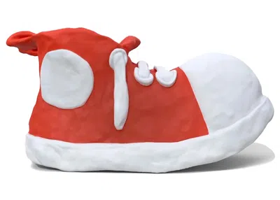 Pre-owned Bravest Studios Men's  Clay Shoe Sneakers In Red/white In Multi