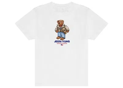 Pre-owned Bravest Studios Men's  Jeenyuhs Chi Bear Tee Shirt In White