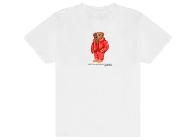 Pre-owned Bravest Studios Men's  Jeenyuhs Solar Bear Tee Shirt In White