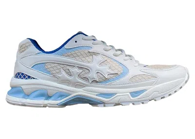 Pre-owned Bravest Studios Men's  Kross Kountry Runner Sneakers In White/cream/blue In Multi
