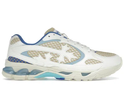 Pre-owned Bravest Studios Men's  Kross Kountry Runner Sneakers In White/cream/blue In Multi