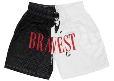Pre-owned Bravest Studios Men's  Pacino Shorts In Black/white