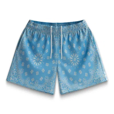 Pre-owned Bravest Studios Men's  Paisley Shorts In Light Blue